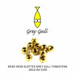 Bead Heads Tungsteno ranuradas Grey Gull